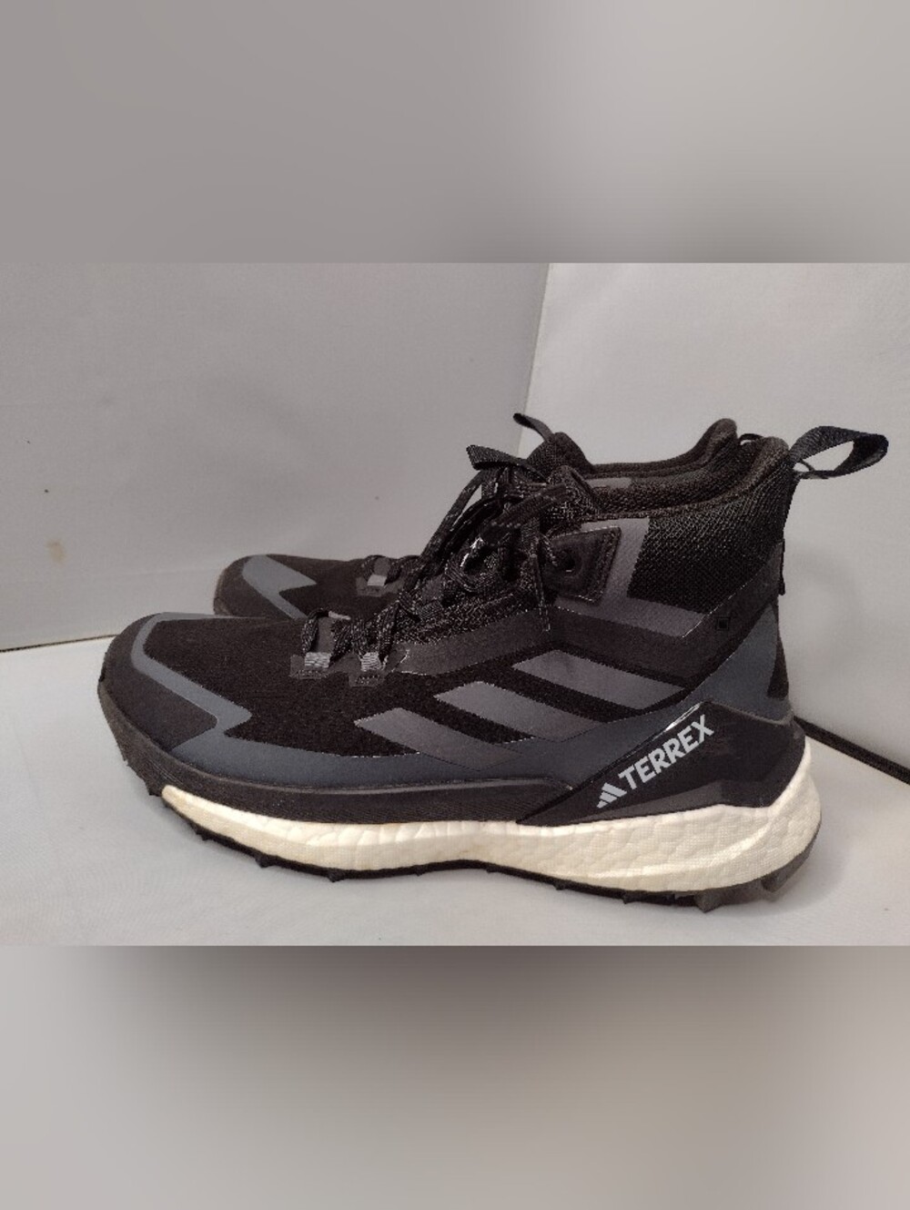 Adidas Terrex Free Hiker 2 Mid Cut Hiking Boots Mens Size 8 Black F